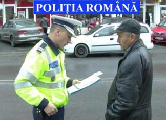 acțiune polițiști pietoni