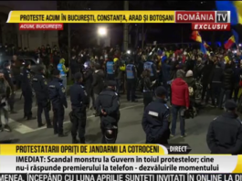 protest la Cotroceni